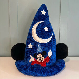 Disney Parks Mickey Mouse Fleece Mouse Ears Embroidered Hat. Size Small.
